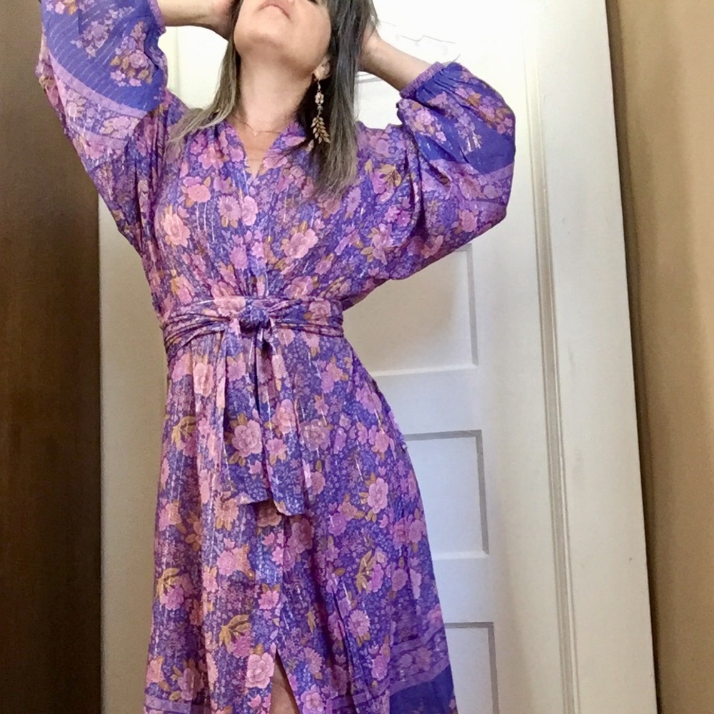 Revolve x Spell Juniper Duster / Wrap Dress, S/M or M/L